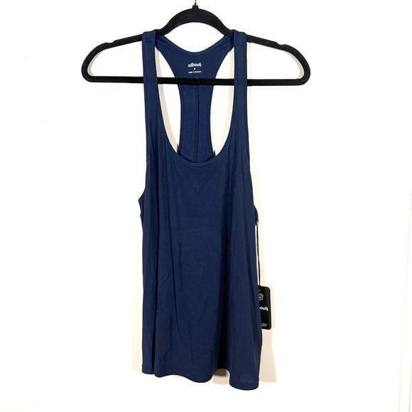 allbirds natural flow athletic tank top blue size small - Picture 3 of 10